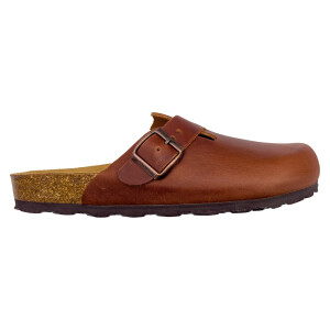 Herren Clogs mit geöltem Leder braun