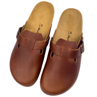 Herren Clogs mit geöltem Leder braun