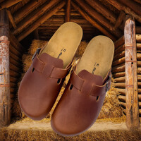 Clogs precious Leder braun Gr. 43