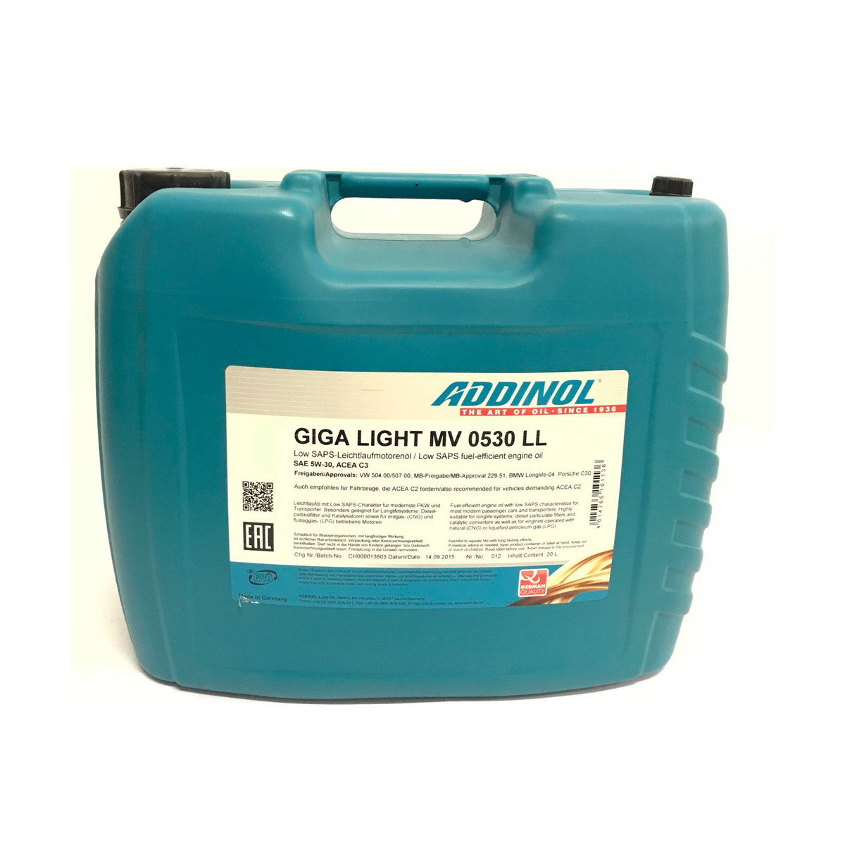 Addinol GIGA LIGHT MV 0530 LL 20L KANISTER SAE 5W-30